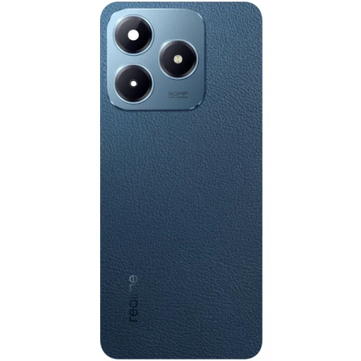 Modrý zadný kryt batérie z pravej kože pre Realme C63 - 1