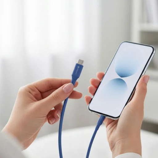 Forcell F-Energy C347 Type-C USB kábel tmavomodrý - 5