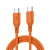 Forcell F-Energy QC4.0 PD 3A 60W Silikónový 1 m C344 oranžový Type-C USB kábel thumbnail