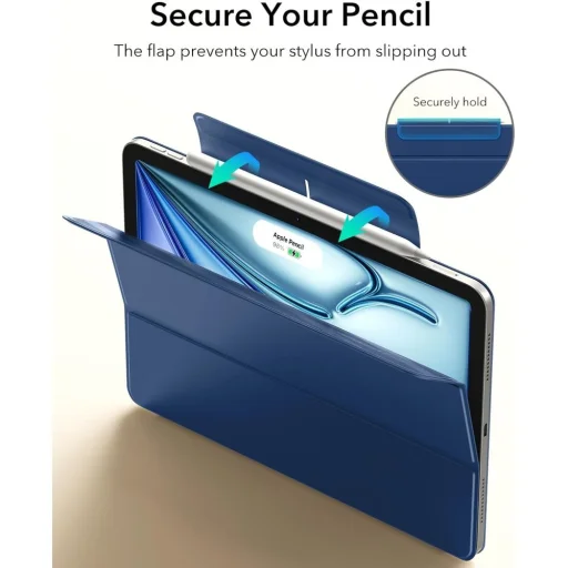 Apple iPad Air 11 2024-2026 ESR Rebound Magnetické puzdro Granátová modrá - 2