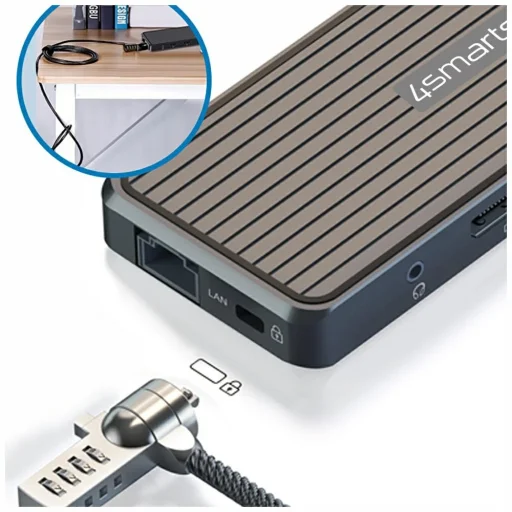 4smarts SmartDock 11 v 1 dokovacia stanica 4xUSB-A/USB-C/RJ45/Audio/Mic/HDMI - 3