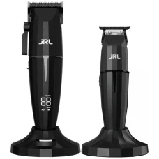 JRL Onyx Clipper + Onyx Trimmer set s dvoma nabíjacími stanicami čierny