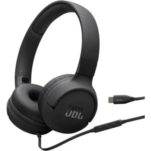 JBL Tune 520C Vezetékes (USB-C) Fület Körülölelő Fejhallgató Fekete EU - 1