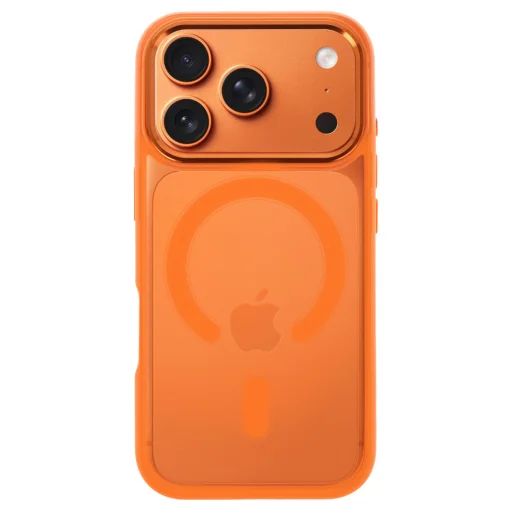 Metalické MagSafe puzdro pre iPhone 17 Pro Cosmic Orange - 2