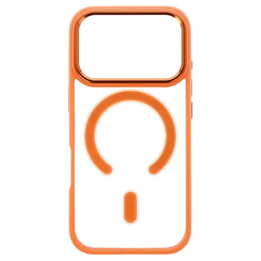 Metalické MagSafe puzdro pre iPhone 17 Pro Cosmic Orange - 4