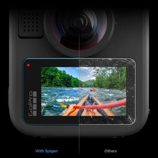 Spigen - (2 kusy) Glas.tR Slim, Zadný displej (AGL11230) - GoPro MAX 2 - Clear ochranné sklo - 5