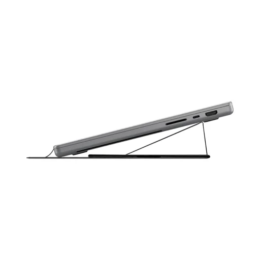 Spigen - Slim Fold Stojan na notebook LD201-S8 (AMP11117) - Skladací, Tenký, Stabilný, Protišmykový, Nepriľnavý, Až do 16" - Čierny - 4