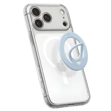 Spigen - Phone Ring Dual Pop MagSafe (AMP11368) - Flexibilný remienok na prst s úchopom, dvojitý magnetický, silikón - svetlomodrá