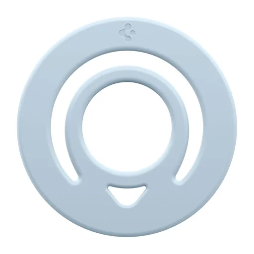 Spigen - Phone Ring Dual Pop MagSafe (AMP11368) - Flexibilný remienok na prst s úchopom, dvojitý magnetický, silikón - svetlomodrá - 2