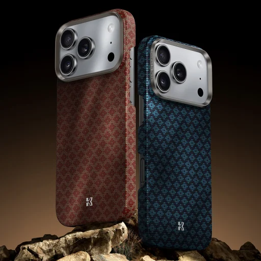 Benks Magnetické puzdro Armor Air Armor Grid Kevlar Kovový rám 600D (H069) iPhone 17 Pro oranžové puzdro - 6