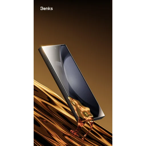 Benks Tvrdené sklo Glass Warrior HD Samsung Galaxy Z Fold 6 čierna sklenená fólia - 12