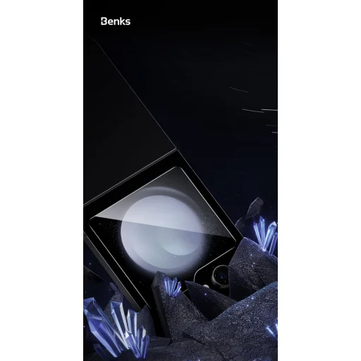 Benks edzett üveg Glass Warrior HD Samsung Galaxy Z Flip 6 fekete üvegfólia - 9