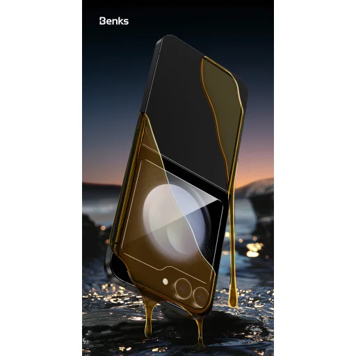 Benks edzett üveg Glass Warrior HD Samsung Galaxy Z Flip 6 fekete üvegfólia - 11