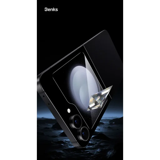 Benks tvrdené sklo Glass Warrior HD Samsung Galaxy Z Flip 6 čierne ochranné sklo - 7