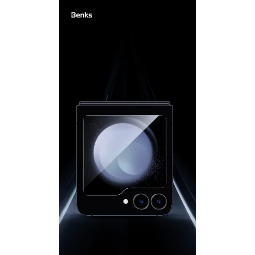 Benks tvrdené sklo Glass Warrior HD Samsung Galaxy Z Flip 6 čierne ochranné sklo - 8