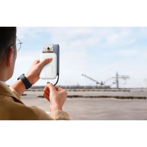 Liene Pearl prenosná fototlačiareň 2x3" (biela) - 11