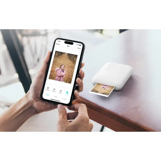 Liene Pearl prenosná fototlačiareň 2x3" (biela) - 9