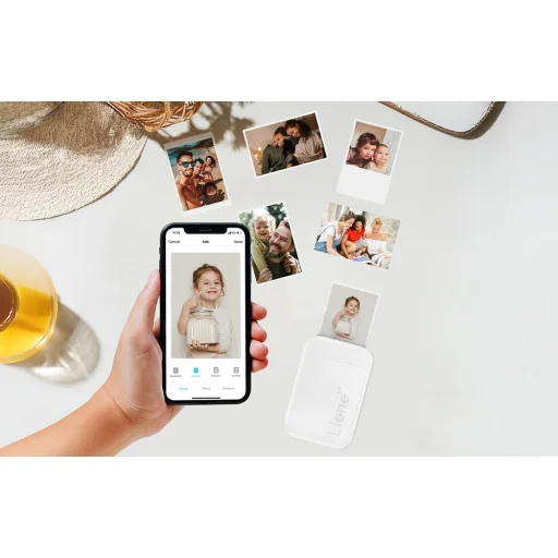 Liene Pearl prenosná fototlačiareň 2x3" (biela) - 10