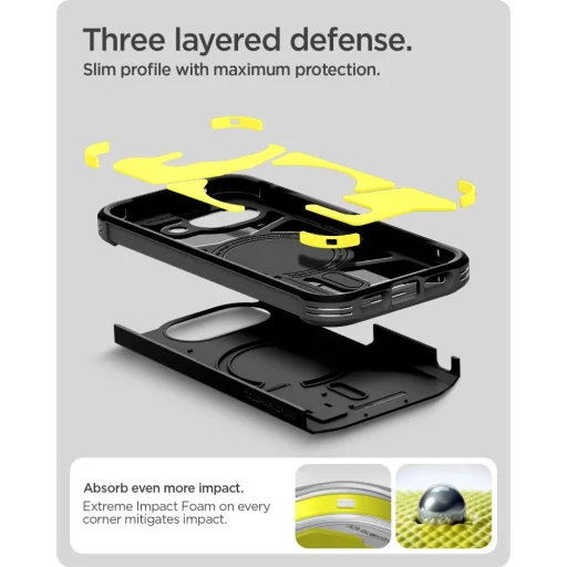 Google Pixel 10a Spigen Tough Armor Mag Magsafe puzdro čierne - 9