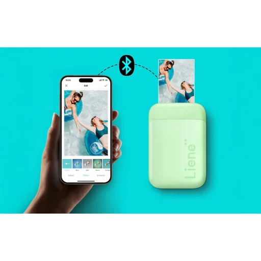 Liene Pearl Prenosná fotótlačiareň 2x3" (zelená) - 11