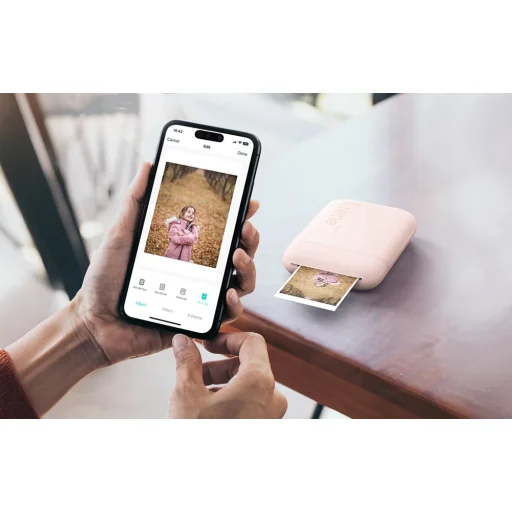 Liene Pearl prenosná fototlačiareň (ružová) - 9