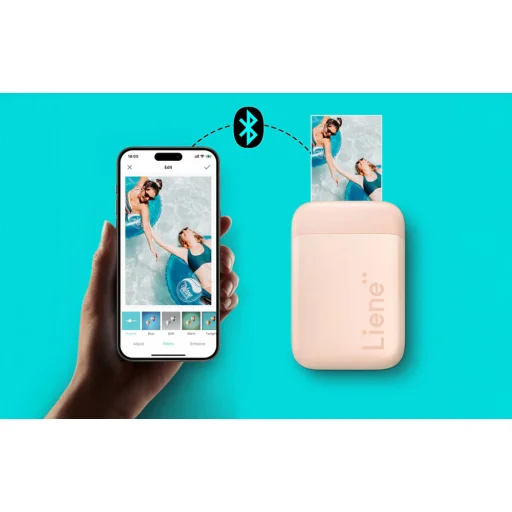 Liene Pearl prenosná fototlačiareň (ružová) - 10