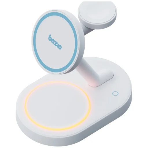 Energea GoMag Station 2 3v1 MagSafe rýchla bezdrôtová nabíjacia stanica biela - 3