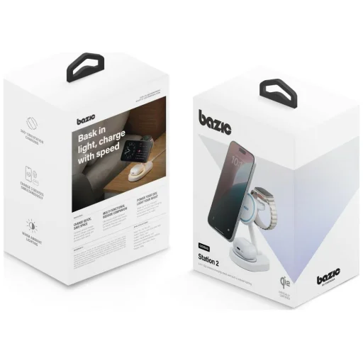 Energea GoMag Station 2 3v1 MagSafe rýchla bezdrôtová nabíjacia stanica biela - 7