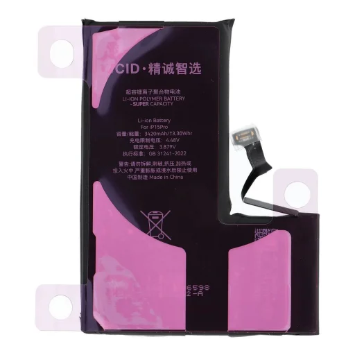 iPhone 15 PRO JCID Diagnosztizálható Eredeti Akkumulátor (nagy kapacitású) - 3