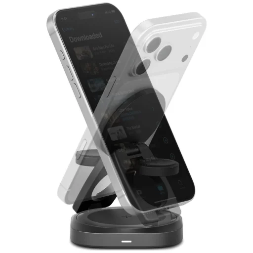 Energea Alumag GYRO 360 otočná Qi2.2 25W skladacia bezdrôtová nabíjačka gunmetal - 4