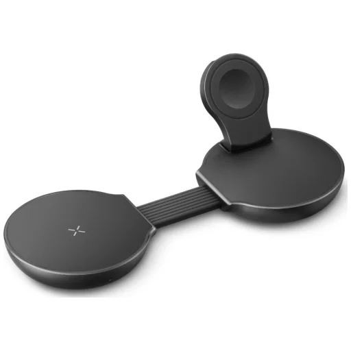 Energea Alumag Trio 2 Skladacia hliníková bezdrôtová nabíjačka 3 v 1 Qi2.2 25W gunmetal - 2