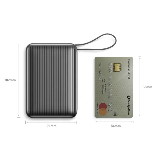 Energea PowerBank Integra Ultra 45 3C 20000mAh USB-C PD45W kábel sivá - 3