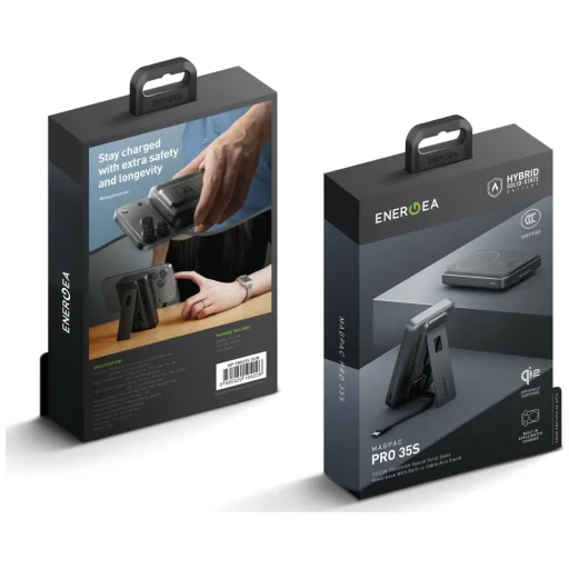 MagSafe Energea MagPac Pro 35S 3C 10000mAh indukčná powerbanka čierna - 6