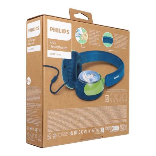 Philips TAK2000CT/00 káblové slúchadlá pre deti 3,5 mm Jack tyrkysové - 6