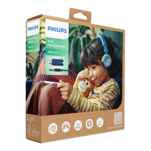 Philips TAK2000CT/00 káblové slúchadlá pre deti 3,5 mm Jack tyrkysové - 5