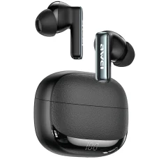 Bezdrôtové slúchadlá AWEI TA19 ANC Bluetooth 6.0 TWS + dokovacia stanica čierne