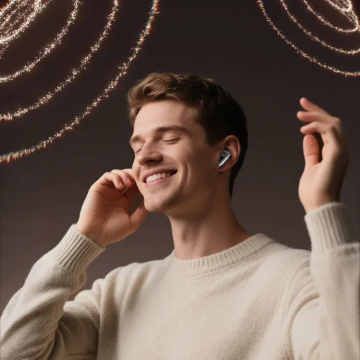 Bezdrôtové slúchadlá AWEI TA19 ANC Bluetooth 6.0 TWS + dokovacia stanica čierne - 4