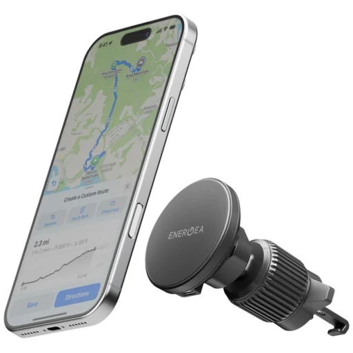 Čierna Energea Magdrive Kit 15W indukčná nabíjačka na čelné sklo/do mriežky ventilácie/na palubnú dosku - 4