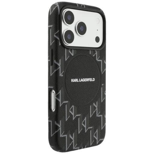 iPhone 17 Pro Karl Lagerfeld Monogram logós fekete tok - 4