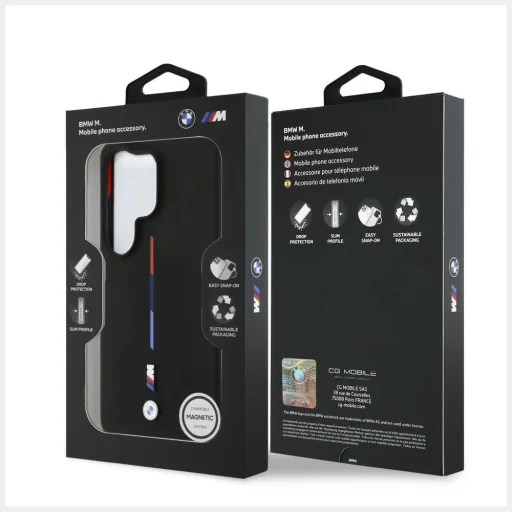 Samsung Galaxy S26 Ultra M silikónové puzdro s trikolórou MagSafe čierne - 8