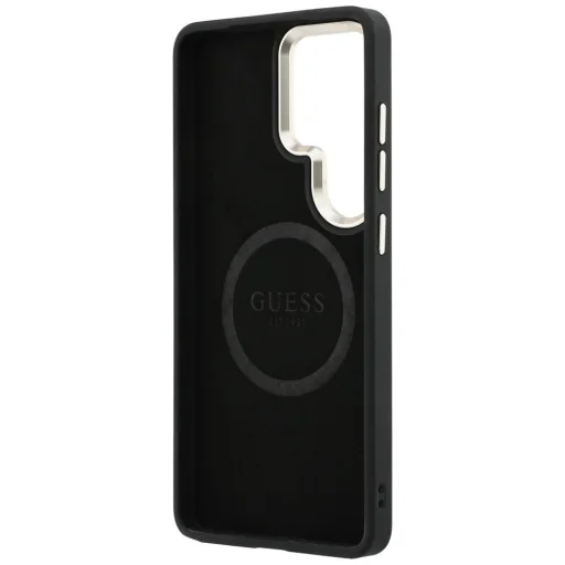 Samsung Galaxy S26 Ultra Guess Saffiano Peony Embossed Ring MagSafe puzdro čierne - 7