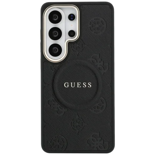 Samsung Galaxy S26 Ultra Guess Saffiano Peony Embossed Ring MagSafe puzdro čierne - 3