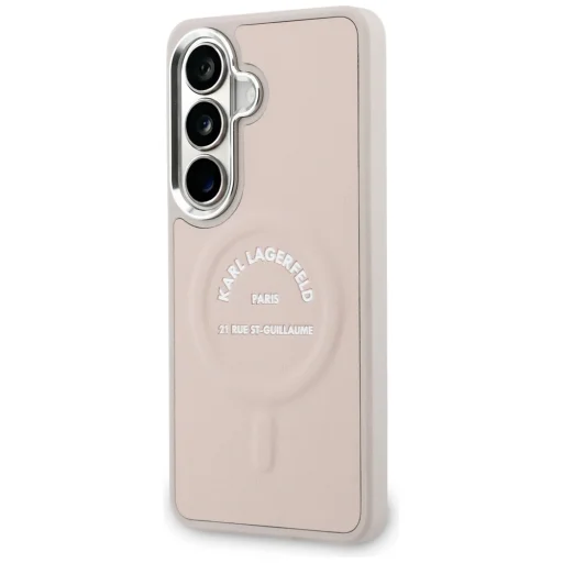 Samsung Galaxy S26 Plus Karl Lagerfeld Embosovaný Ring RSG Logo MagSafe kryt ružový - 2