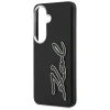Samsung Galaxy S26 Karl Lagerfeld Grained Signature Metal Resin Logo čierne puzdro thumbnail