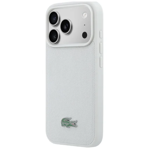 iPhone 17 Pro Lacoste Petit Pique Lacquer Logo MagSafe svetlosivý kryt - 2