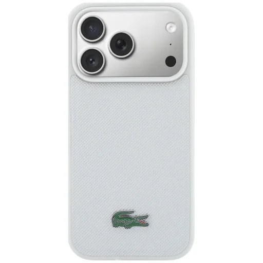 iPhone 17 Pro Lacoste Petit Pique Lacquer Logo MagSafe svetlosivý kryt - 3