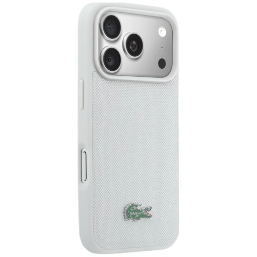 iPhone 17 Pro Lacoste Petit Pique Lacquer Logo MagSafe svetlosivý kryt - 4