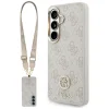 Samsung Galaxy S26 Guess 4G Big Rhinestone Triangle puzdro s remienkom MagSafe ružové thumbnail
