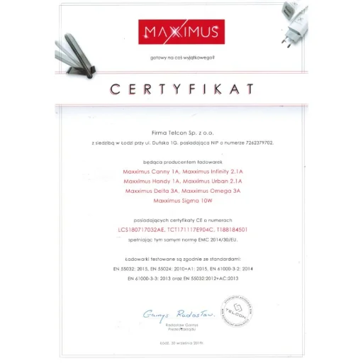 Sieťová nabíjačka Maxximus Delta 3A Rýchle nabíjanie 3.0 18W - 4