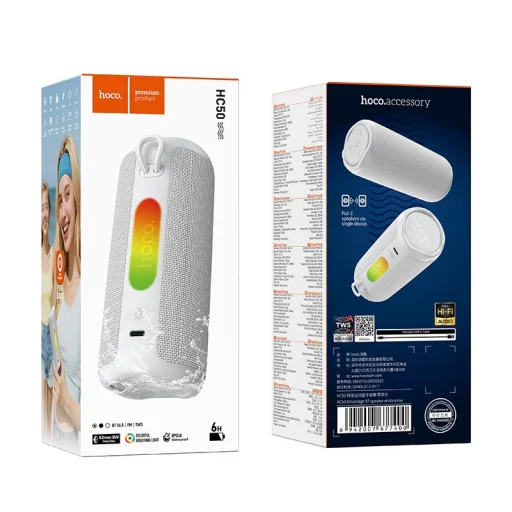 Bezdrôtový reproduktor Hoco HC50 8W 4h biely - 5